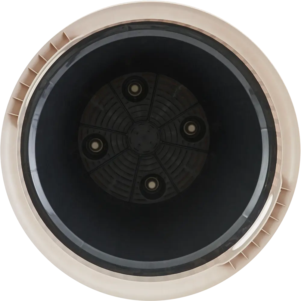 Кашпо Ingreen Rattan ø47 h47 см v27 л пластик молочный шоколад 84281217 STLM-2160205 - Вид №1