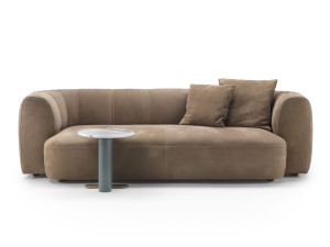 3-местный кожаный диван