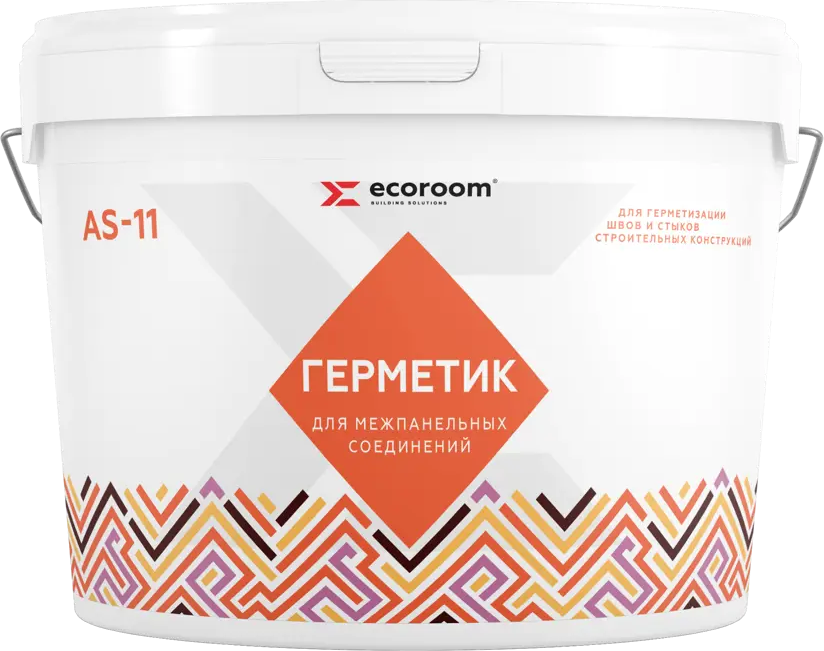 90330524 Герметик акриловый Ecoroom as-11 для межпанельных швов белый 10000 мл STLM-0187481