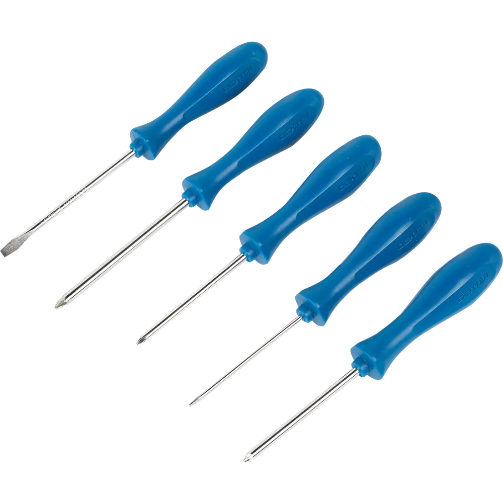 Набор отверток Dexter Basic 5 предметов для профессионального монтажа 18149188 STLM-0009643