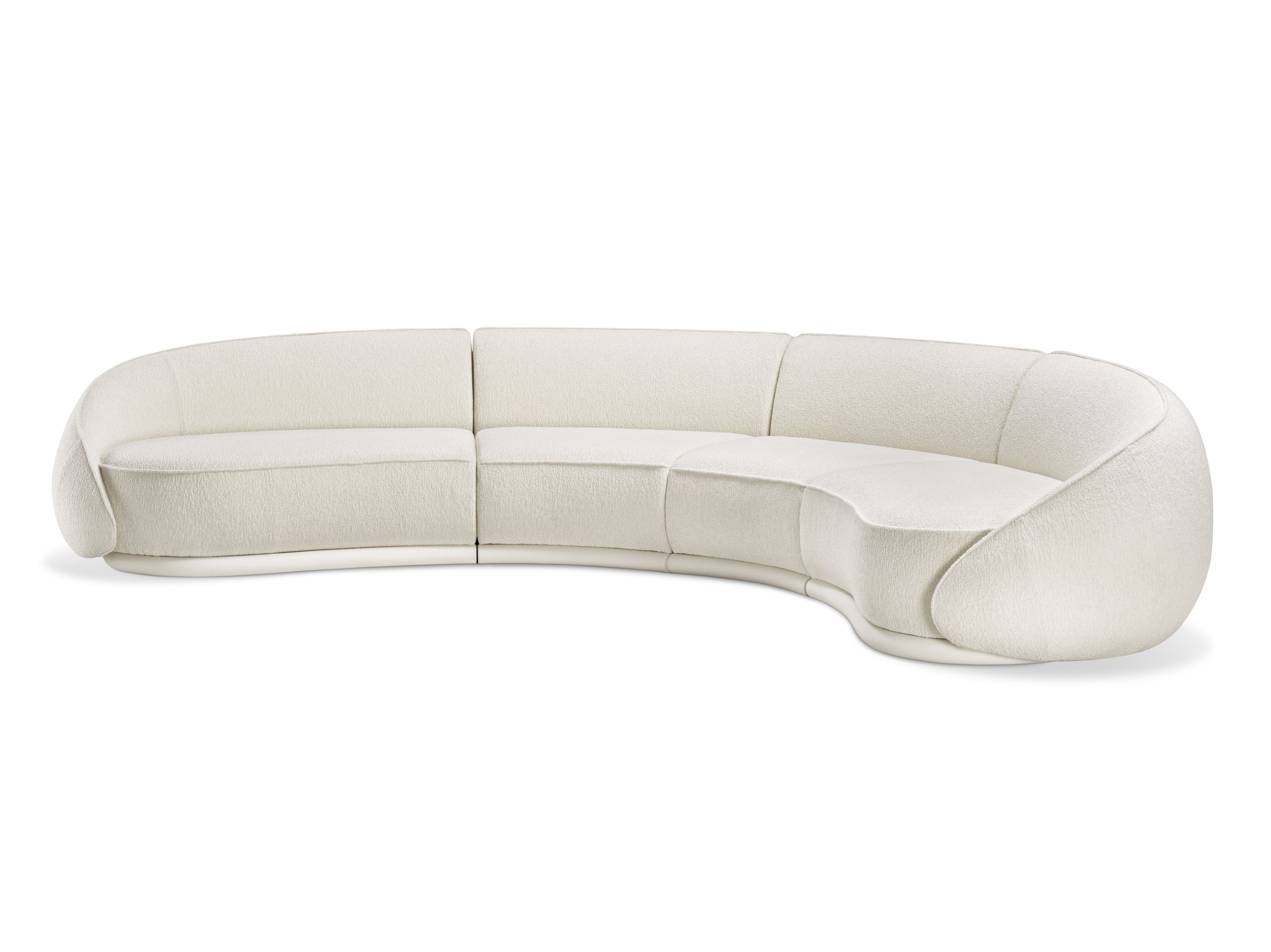 5-местный изогнутый тканевый диван GHIDINI1961 объятия ARCH-00095209 - Вид №9