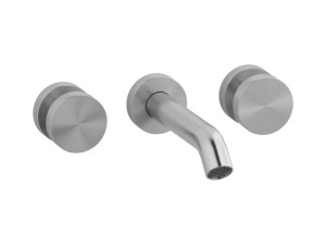 Настенный смеситель для раковины с 3 отверстиями из нержавеющей стали