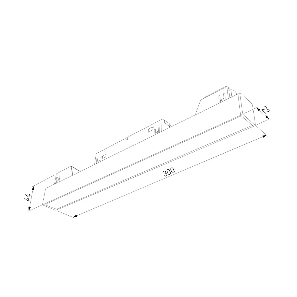 Трековый светильник Elektrostandard Slim Magnetic магнитный 10 Вт 4200K 4 м² цвет черный STLM-2139980 - Вид №4