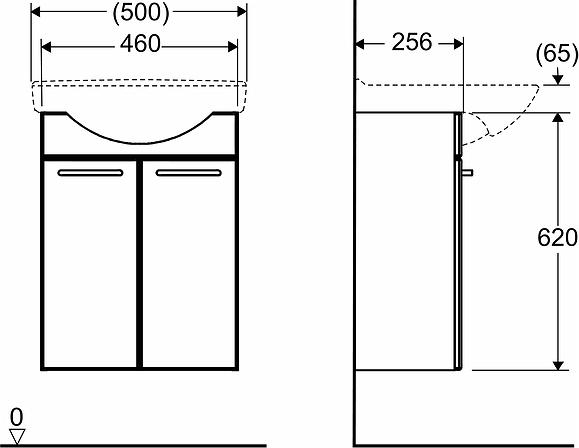 99982 IFO Cera тумба под мойку с двумя дверцами  - Вид №1