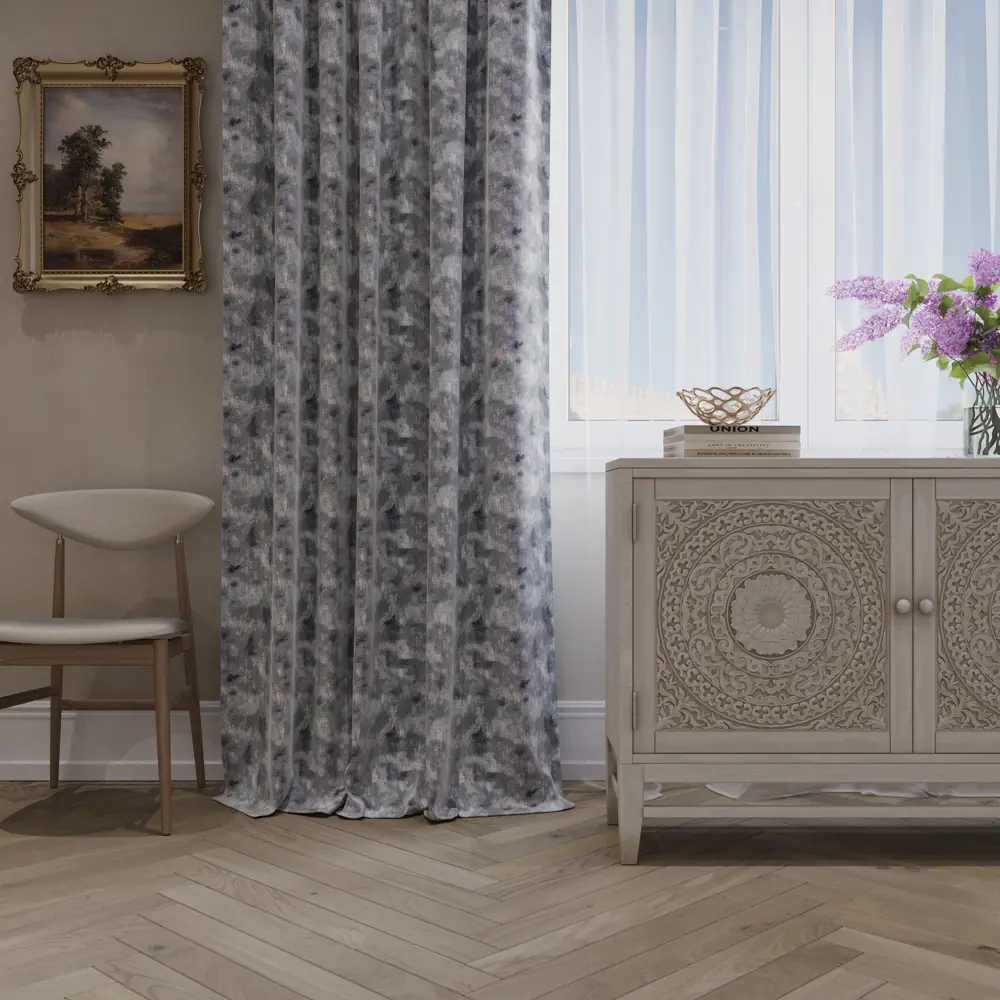 Штора на ленте Istanbul 200x280 см цвет серый MIAMOZA STLM-2179689