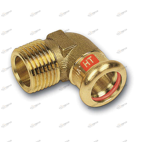 113092281 SANHA 13092G пресс-фит. солн., бронза, угловой переход ВПр-НР 28x1 мм 