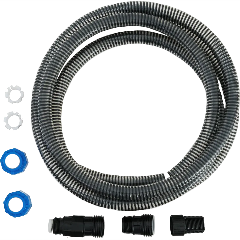 Шланг напорно-всасывающий с клапаном, 22x25 мм, 4 м, ПВХ, цвет чёрный BOUTTE STLM-2085659 - Вид №1
