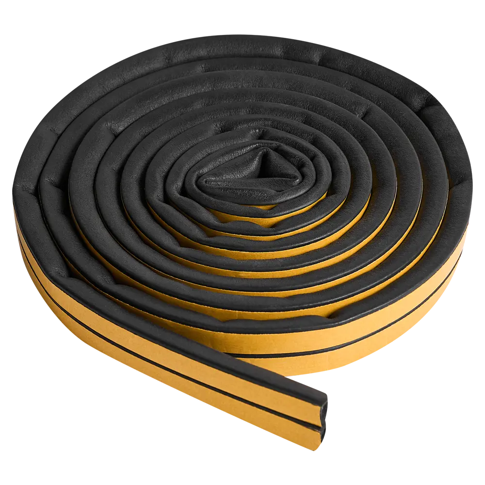 Уплотнитель EPDM для окон и дверей самоклеящийся MONLID D-профиль 6 м цвет черный 89434451 STLM-2112823 