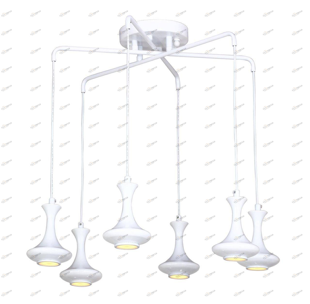 Люстра дизайнерская Faced белый дуб 1722-6P SUPERNW ДИЗАЙНЕРСКИЕ, KOSMOS 057141 Белый 