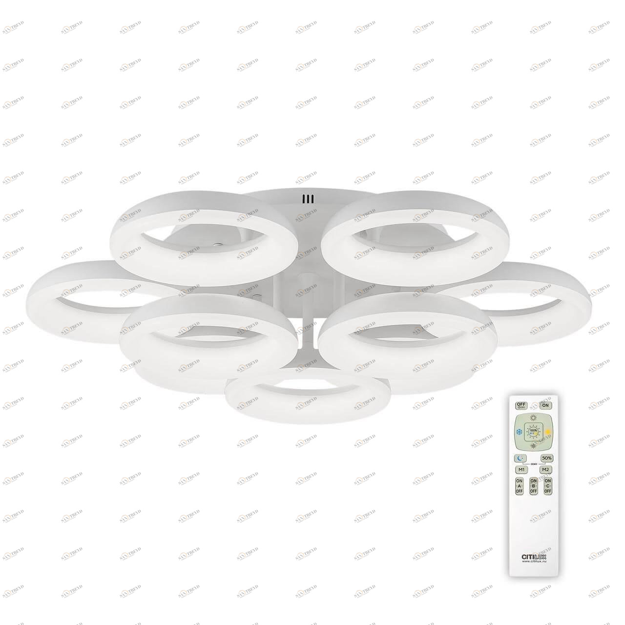 Потолочная светодиодная люстра Citilux Паркер CL225190R CITILUX ДИЗАЙНЕРСКИЕ, ПАРКЕР 00-3888626 Белый 