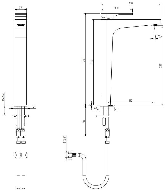 ZAZZERI Смеситель для умывальника 100 sun-id-1462517 - Вид №10