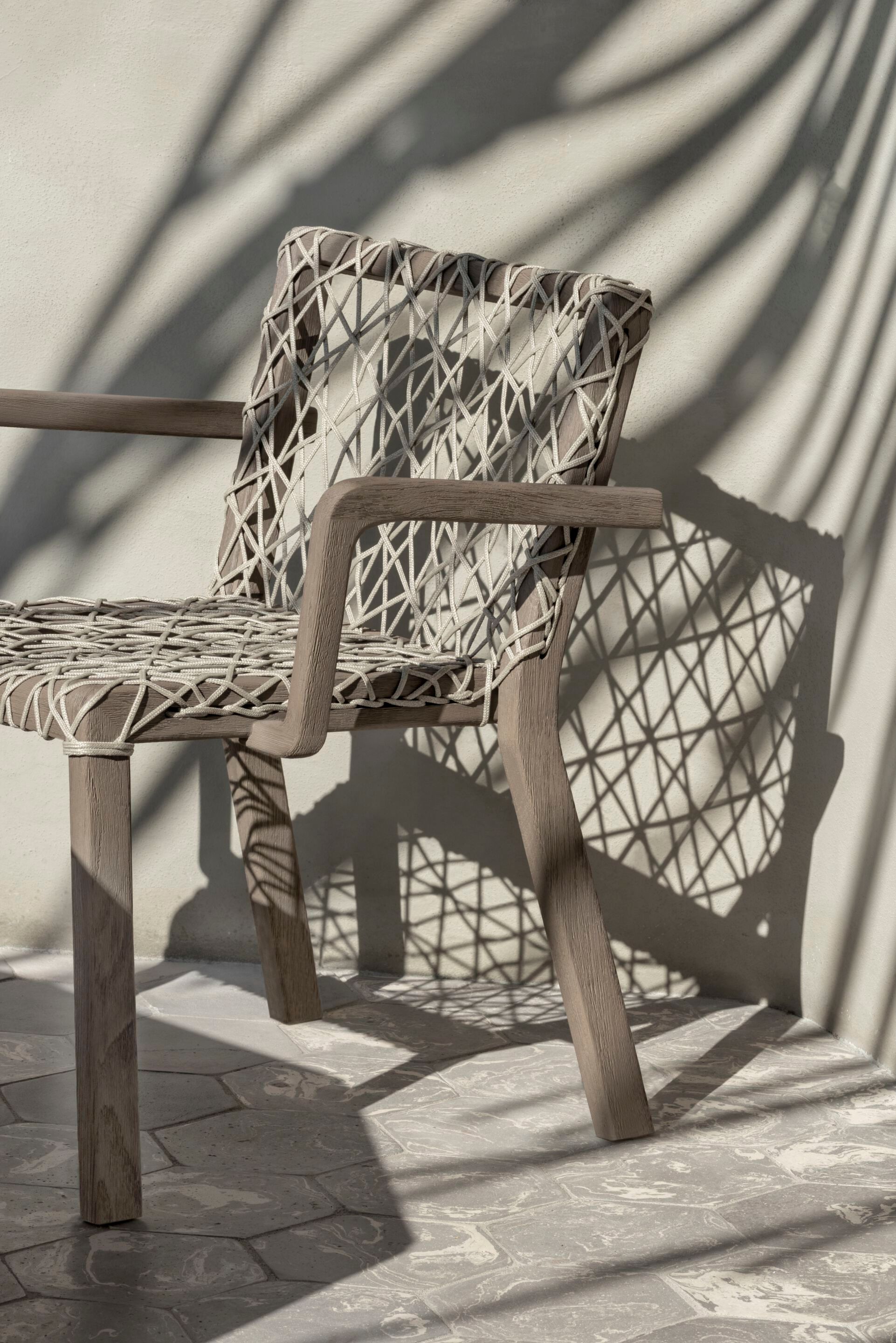 Веревочный стул с подлокотниками Ethimo Rafael ARCH-00027962 - Вид №4