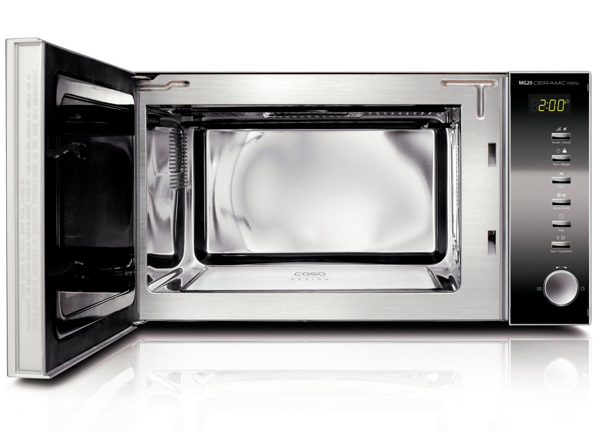 1117026 Микроволновая печь CASO MG 20 Ceramic Menu зеркальный, серебристый STDN-0010028 - Вид №1