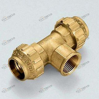 Тройник ВР 32х1"х32 для ПНД труб TIEMME 3400023