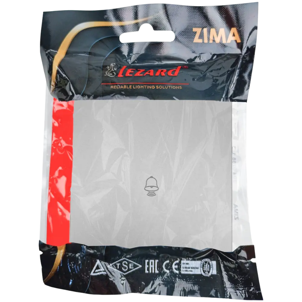 Кнопка дверного звонка Lezard Zima проводная, серый матовый 89398414 STLM-1577524 - Вид №4