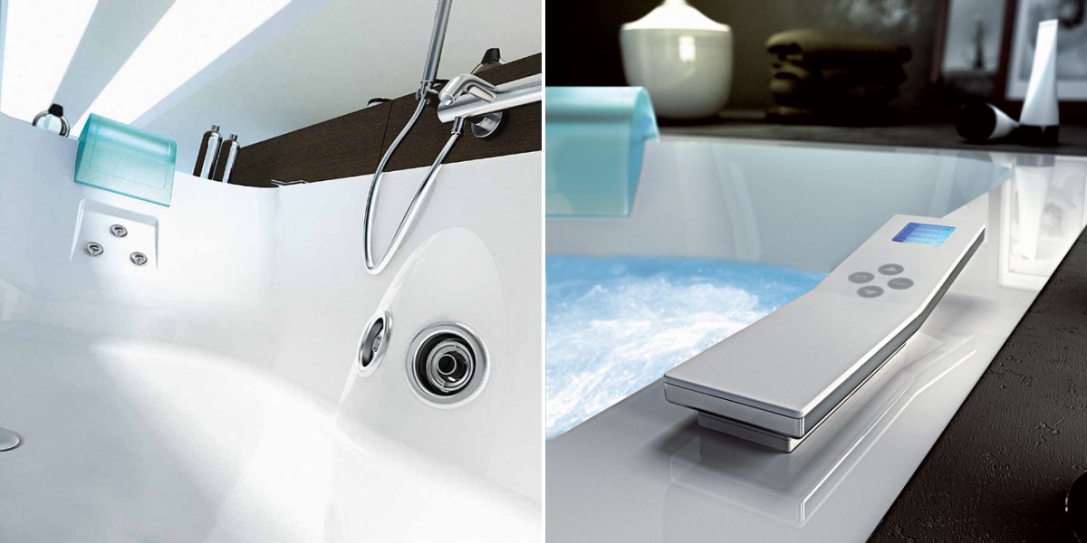 Ванна с гидромассажем "HYDRO BASE" Aquasoul Offset встроенная 9443-479 Sx Jacuzzi 9443479SX - Вид №1