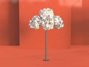 Металлический торшер