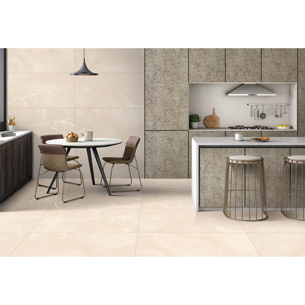Глазурованный керамогранит Ceradim Payour Onyx Beige Карвинг 60x120 см 1.44 м² матовый цвет бежевый 89457832 STLM-2130033 - Вид №3