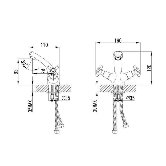VICSB00M01 Milardo Victoria Смеситель для умывальника Victoria Россия - Вид №7