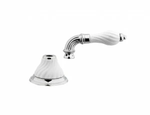 233527.SL00.50 Обрезка комплект с фарфоровой витой ручкой для запорного клапана Яркий хром