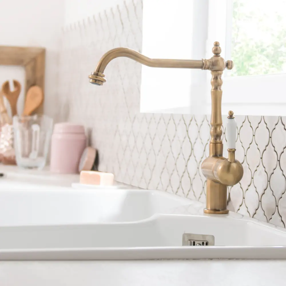 Кухонный смеситель Delinia Sara в бронзовом исполнении 82063095 STLM-0018541 - Вид №7