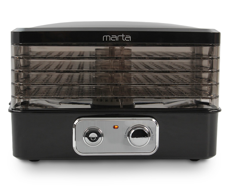 9934656 Сушилка для овощей и фруктов MARTA MT-1948 черный STDN-0075546 - Вид №3