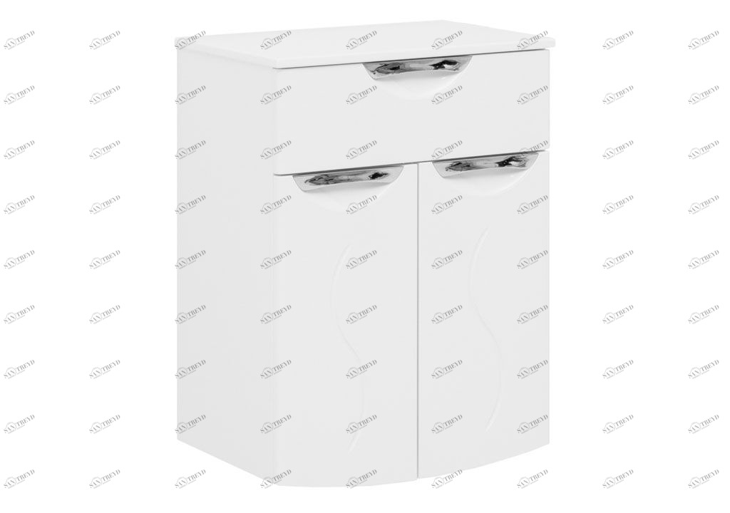 Тумба для ванной без раковины Aquanet Асти 50 белый 00187919