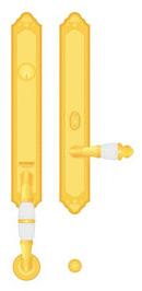 Bronces Mestre Ручка для входной двери из латуни Clasica sun-id-1428530 - Вид №15