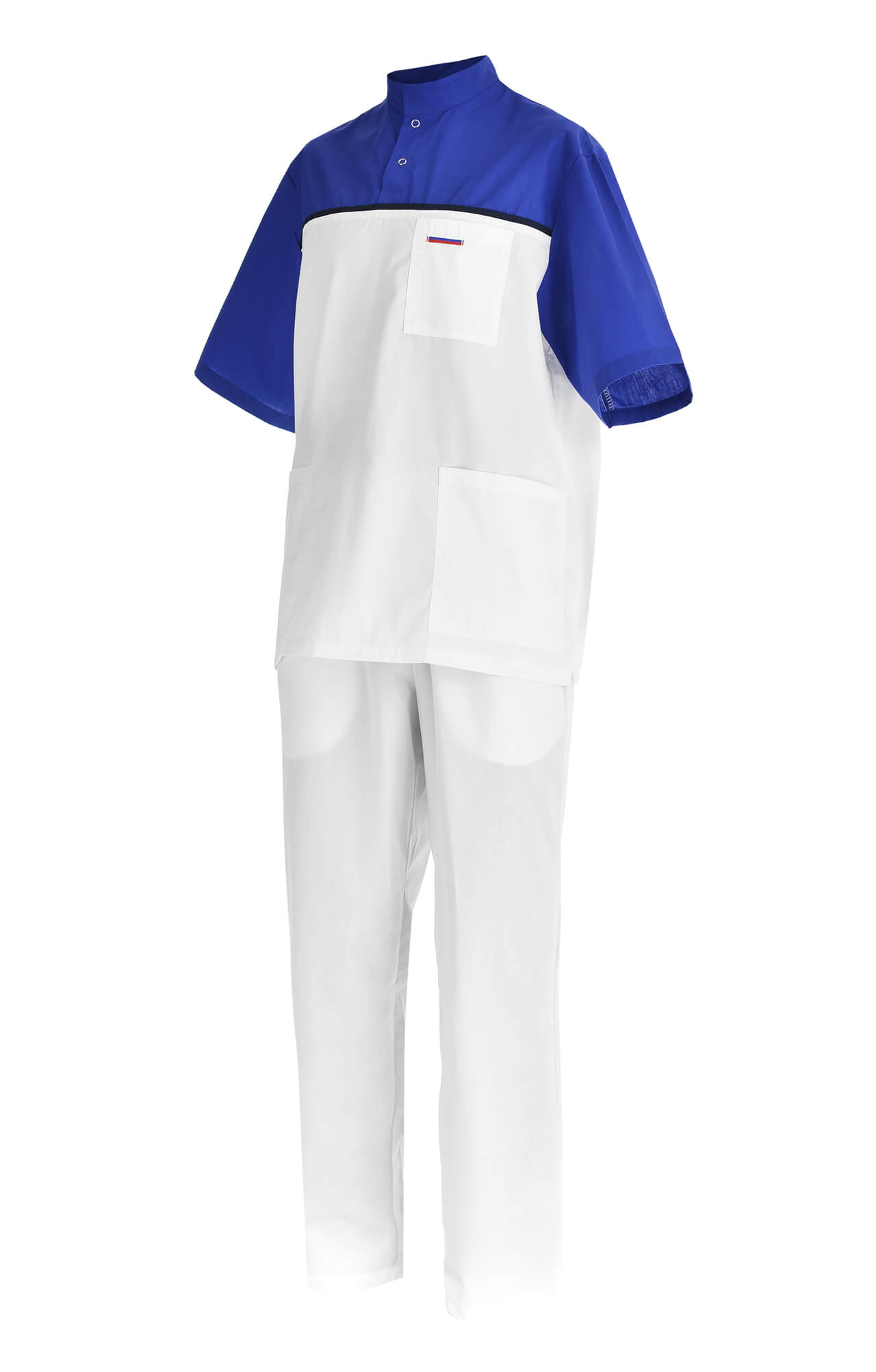 61945 Костюм "Лидер" белый василек  Медицинская одежда  размер 48-50/182-188 Спецодежда  - Вид №2