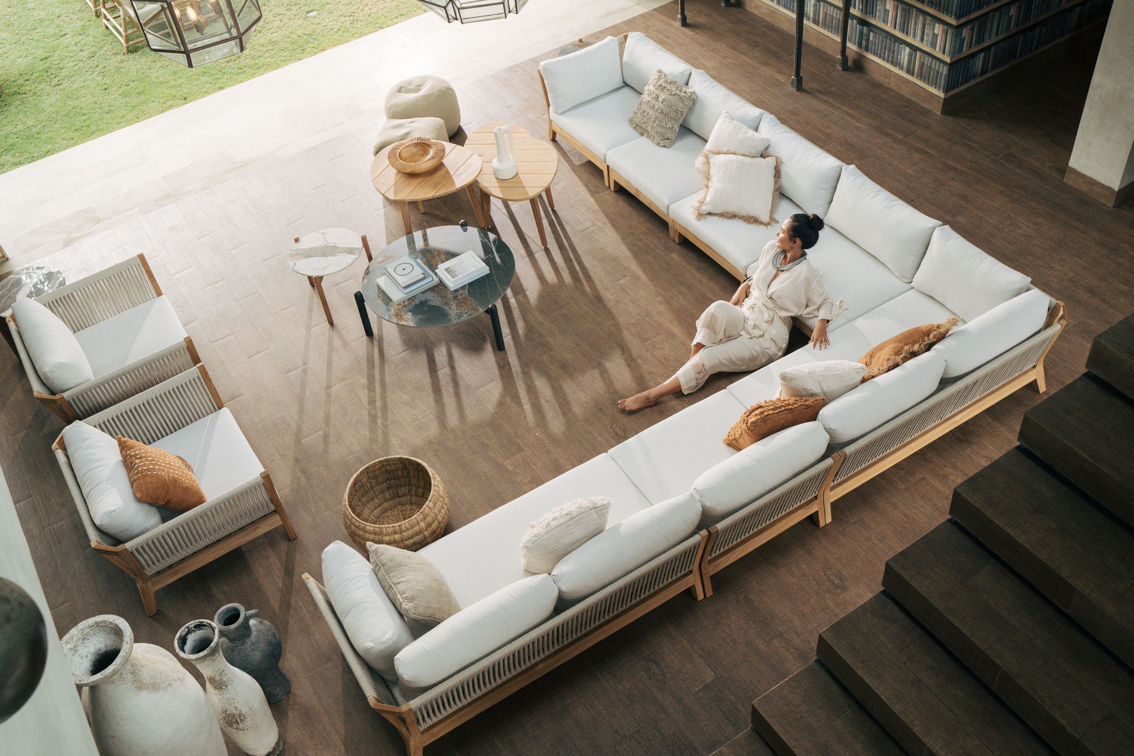 Тканевое садовое кресло с подлокотниками cbdesign Vienna Modular ARCH-00133094 - Вид №2