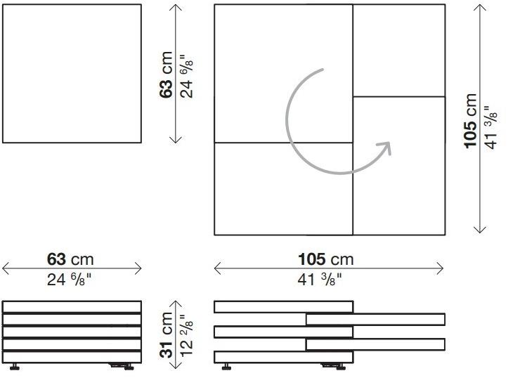 Kristalia Низкий журнальный столик sun-id-1496634 - Вид №8