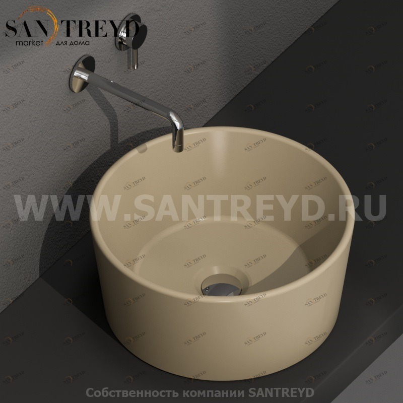 FO035PA Накладная раковина на столешницу  круглая Ceramica Globo 