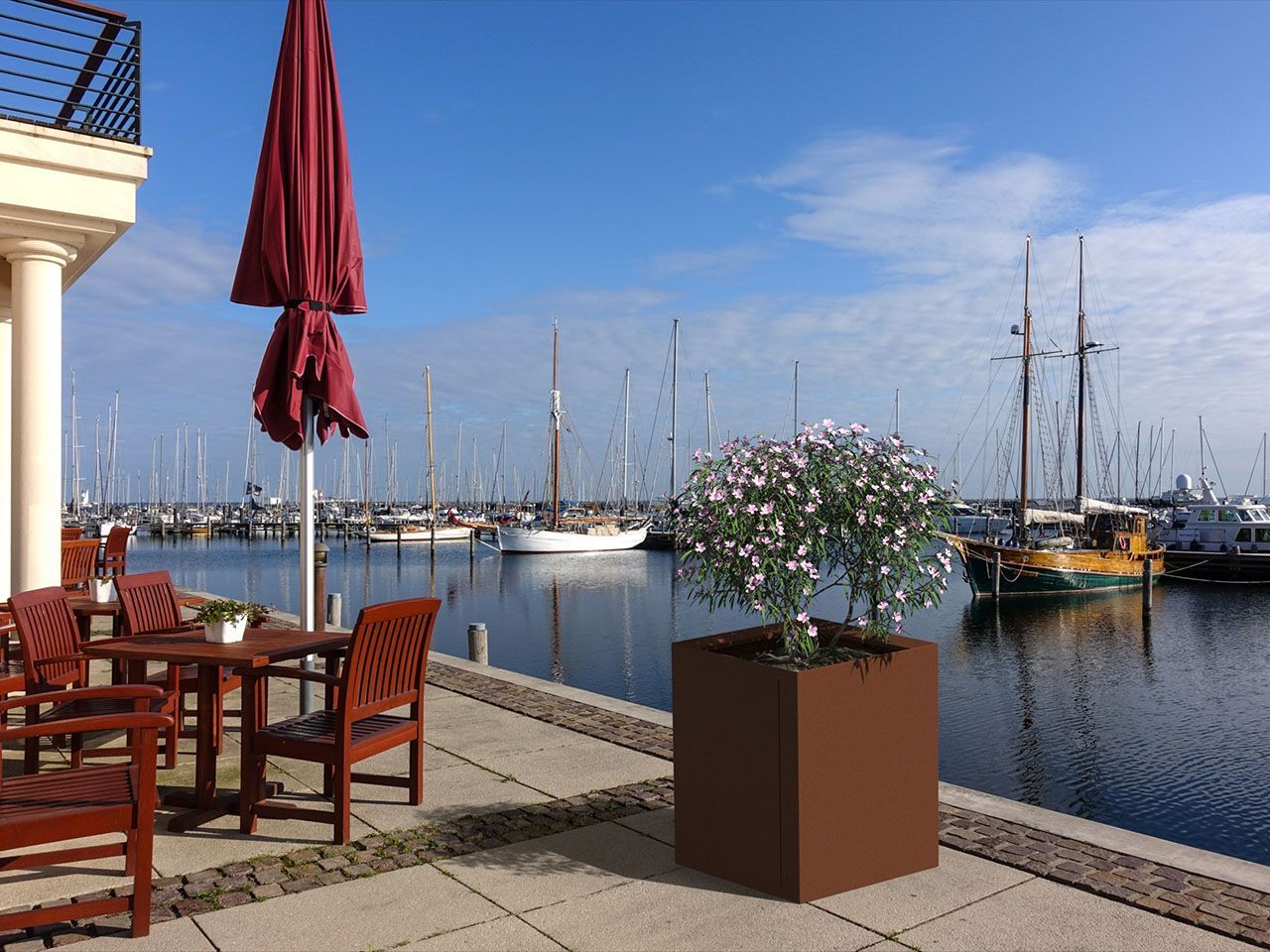 Квадратный стальной лист плантатор Lazzari TECNO ARCH-00051243 - Вид №3