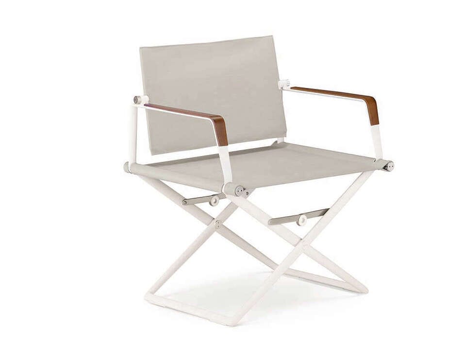 Алюминиевый складной стул для сада с порошковым покрытием и тканью DEDON SEAX ARCH-00016174