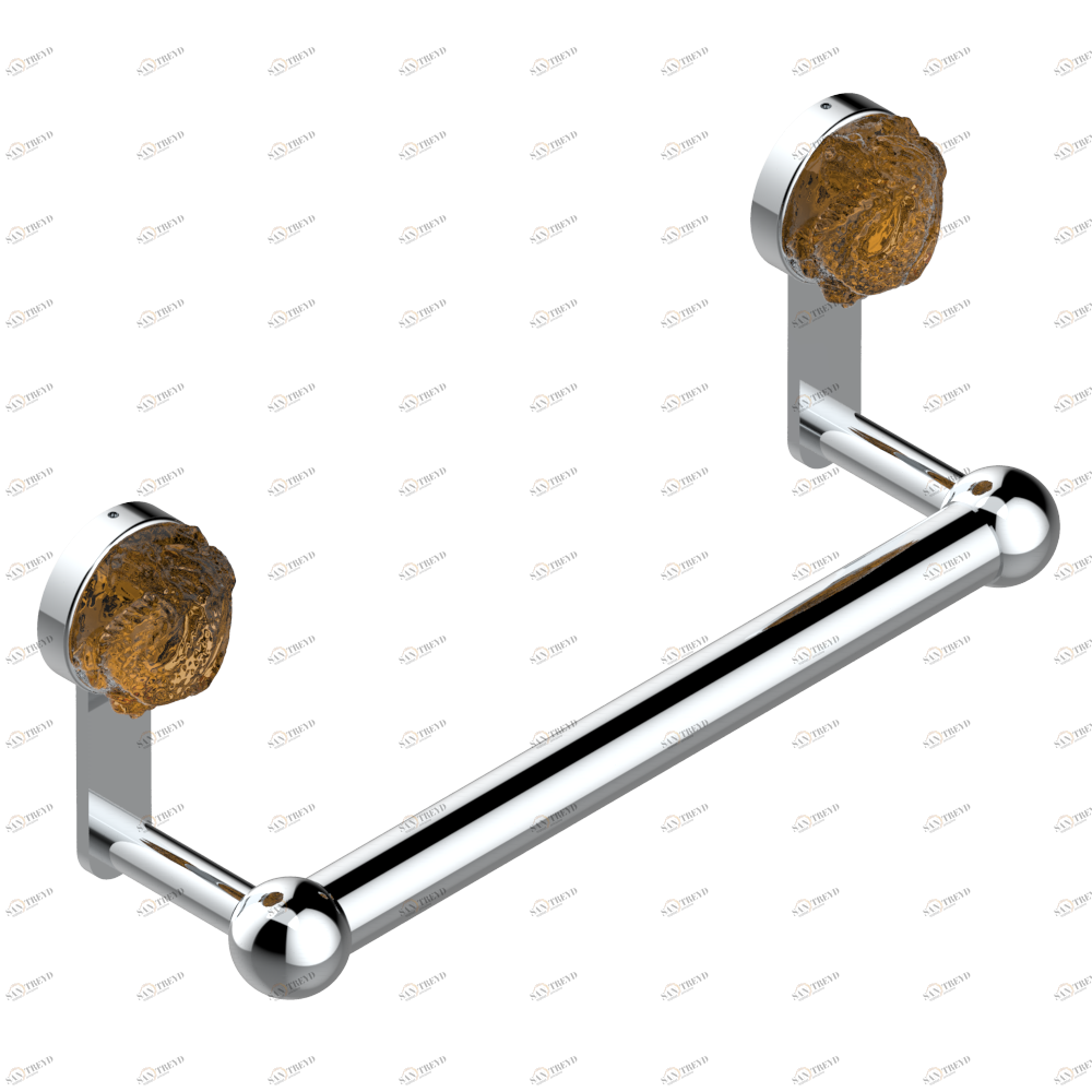 U5D-527 Полотенцедержатель одинарный - фиксированная рейка 30 см Thg-paris Sun Dragon Хром U5D-527 CAT.A