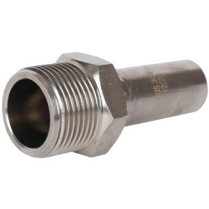 Муфта переходная Rommer 3/4"x18 мм НПр-НР нержавеющая сталь 88011233 STLM-2005274