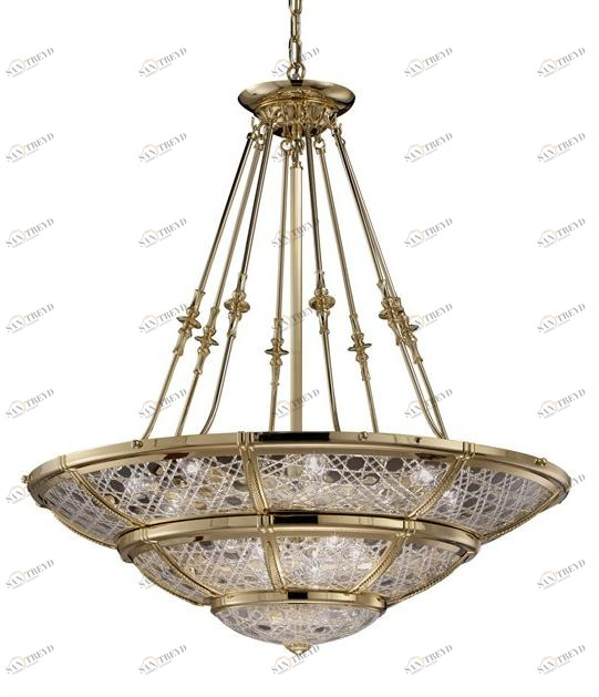 Possoni Illuminazione Люстра из чистого золота с хрусталем Giotto 1898/14-c