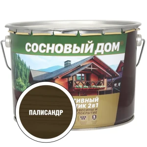 90998158 Защитный состав для древесины СОСНОВЫЙ ДОМ 29541 цвет палисандр 9 л STLM-1367026