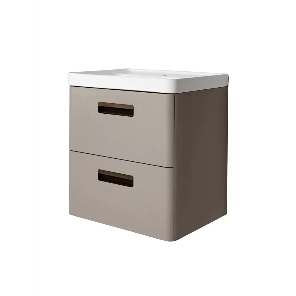 Santreyd Гарда — подвесная тумба с раковиной 60 см, серо-бежевая 89390141 STLM-1410943 - Вид №1