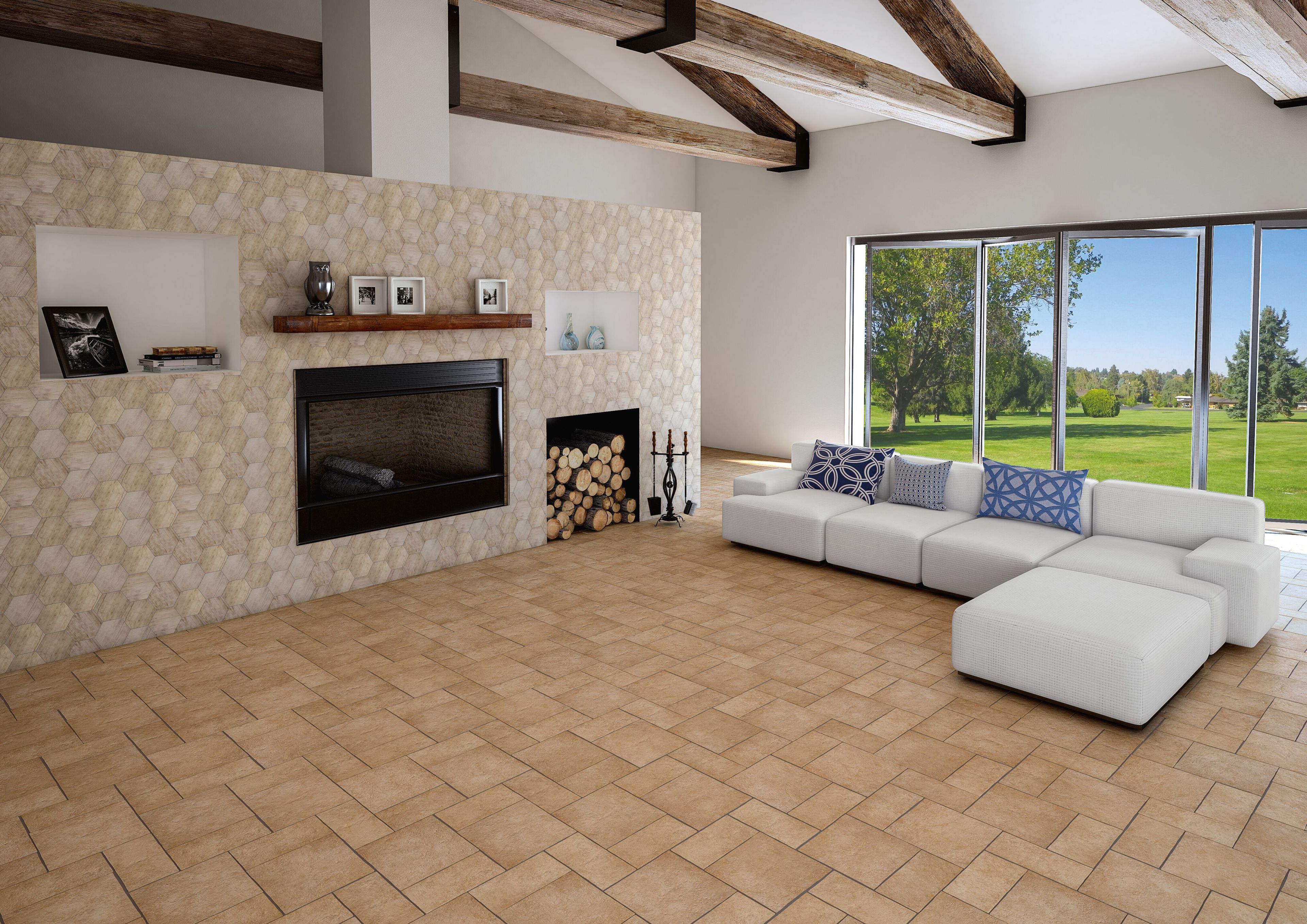 Напольное / керамогранит с терракотовым эффектом KERADOM SELCIAIA ARCH-00127664 - Вид №10