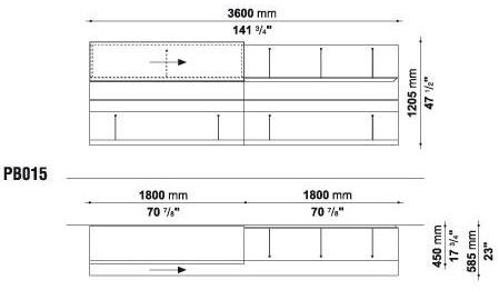 B&B Italia Стенка открытая с дверцей Pab sun-id-1474226 - Вид №6