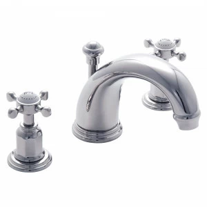 Traditional bathrooms Смеситель для умывальника CROSSHEAD на 3 отверстия Pr3701/nk