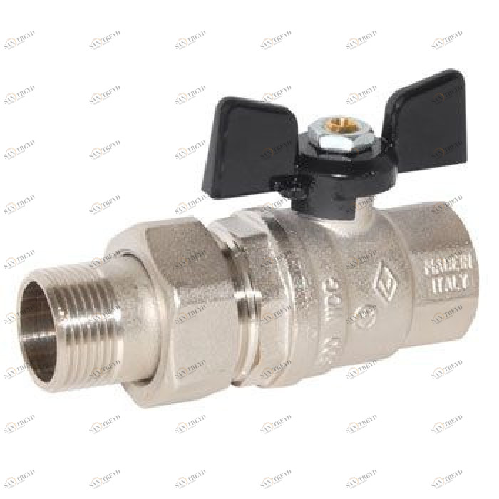 Шаровой кран Bugatti 3/4 с американкой усиленный (322 серия) Royal Thermo sun-id-646019