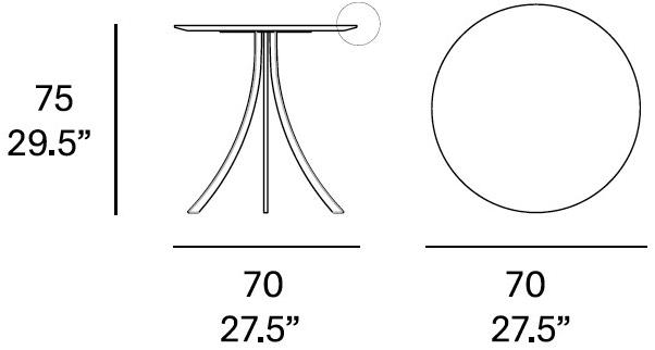 EXPORMIM Круглый дубовый стол  T903 r  - Вид №4
