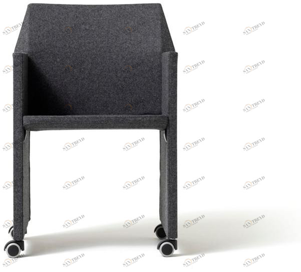 Diemme Стул для конференций из ткани на колесиках Origami sun-id-1421695