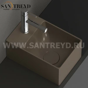B6R30CS Подвесная раковина настенная прямоугольная Ceramica Globo T-EDGE