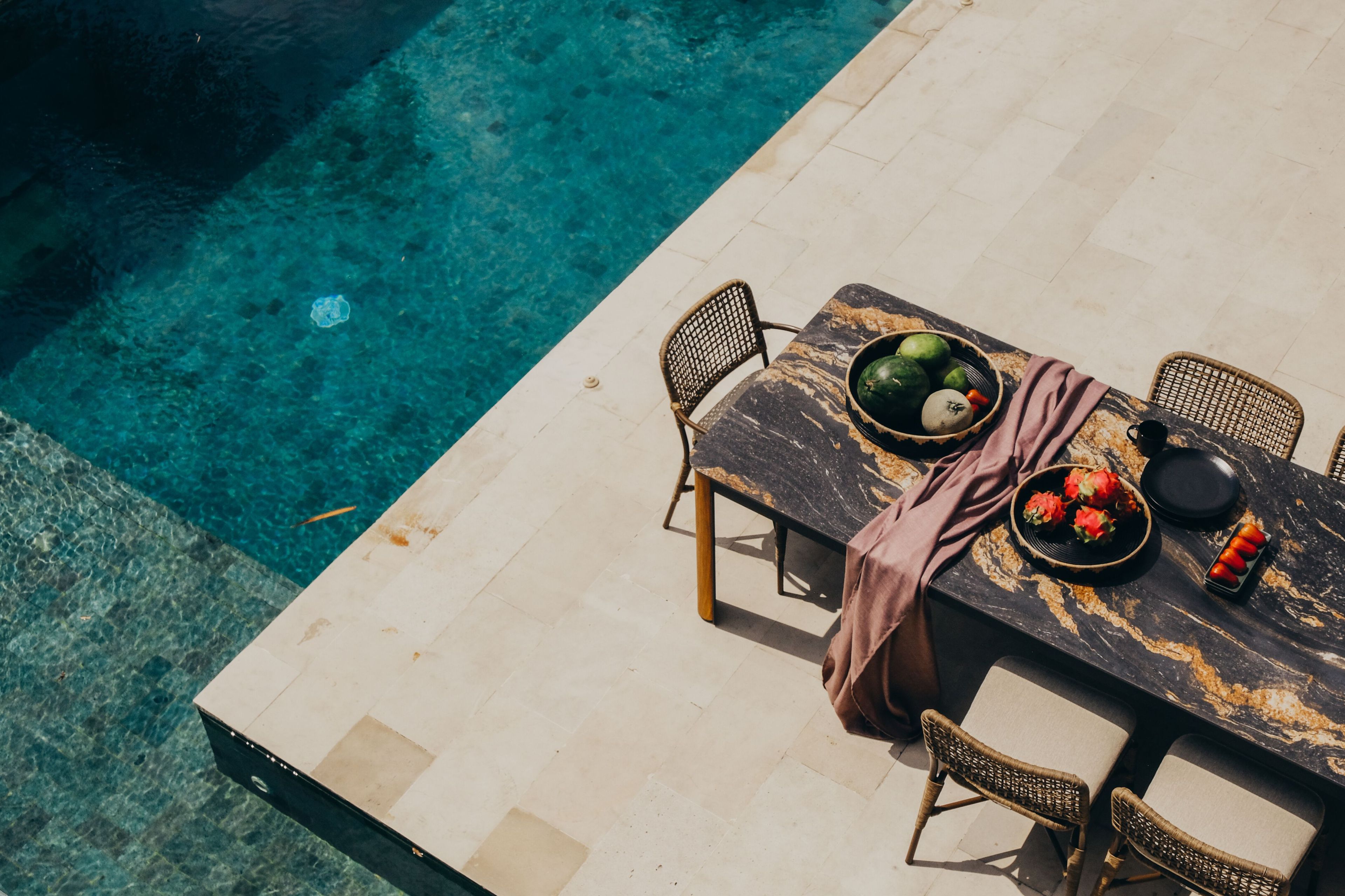 Прямоугольный садовый стол из керамогранита cbdesign Puntolinea ARCH-00137271 - Вид №3