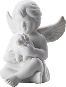 10640522 Rosenthal Фигурка Rosenthal Ангел с собакой 8см, фарфор Фарфор