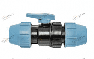 Кран шаровый 25x25 для труб ПНД UNIDELTA 1070025000001