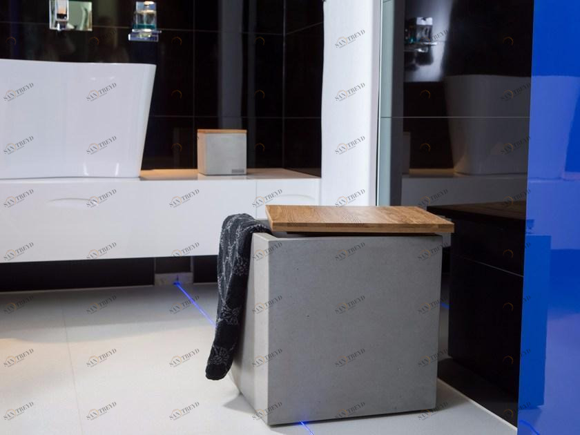 CO33 Бетонная корзина / контейнер для белья Angulus B40.1 - b15.1